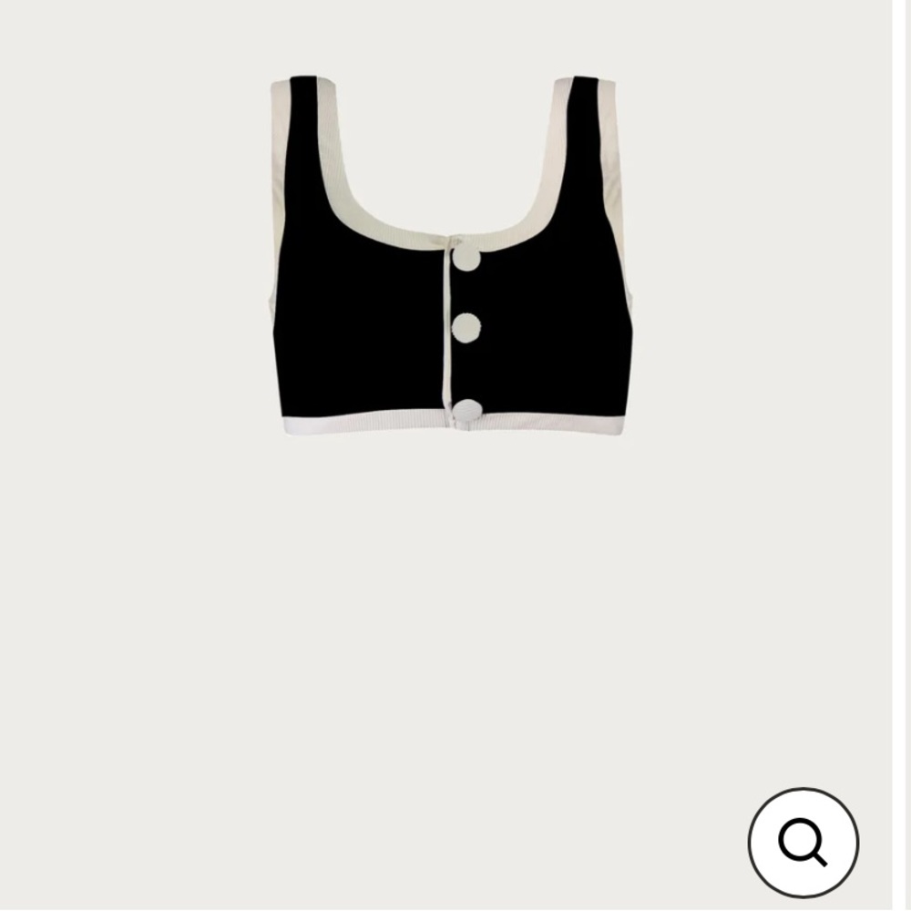 SAME LOS ANGELES Grace tank (rubbed black/cream)